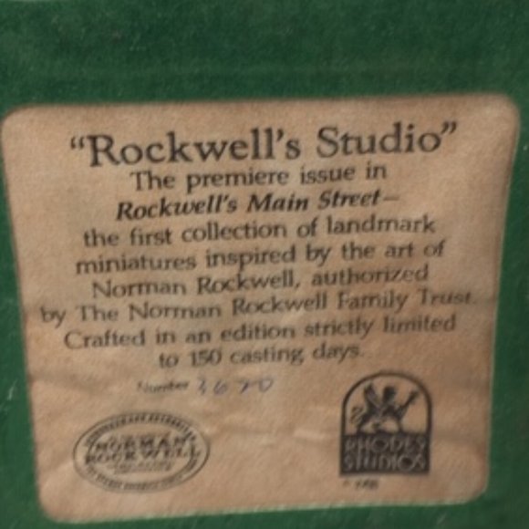Rhodes Studios, Rockwell's Studio, The Premier Issue In Rockwell's Main Street - Picture 11 of 11